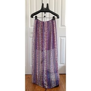 XHILARATION Sz M/M Boho Maxi Skirt Festival